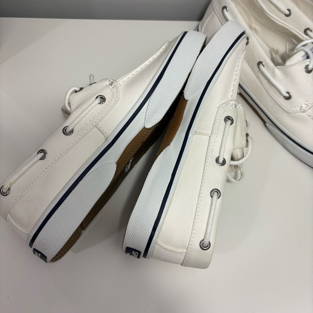 Sperry Men's Classic White Boat Shoes - Picture 8 of 10